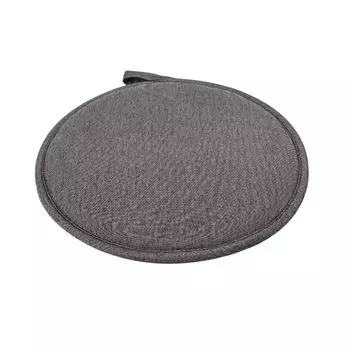 Подушка сиденья с круглой ручкой, нескользящая, не скатывается, ультрамягкая, абрикосовая. Stuttg, темно-серый