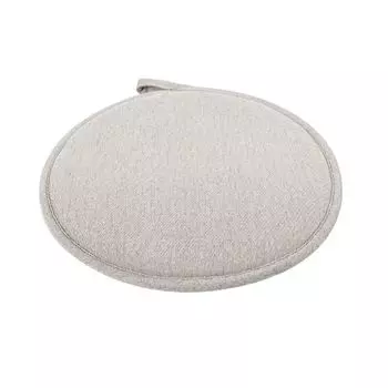 Подушка сиденья с круглой ручкой, нескользящая, не скатывается, ультрамягкая, светло-голубая. Stuttg, бежевый