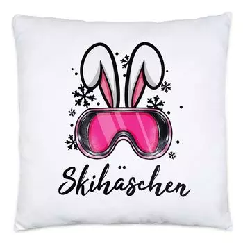 Подушка Ski Bunny с наполнителем Apres Ski Ski Bunny Skiing Funny Ski Instructor Winter Holiday Ski Holiday Hey!Print