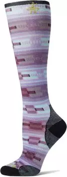 Подушка Ski Zero с принтом Flirt with Me поверх икры Smartwool, цвет Purple Iris