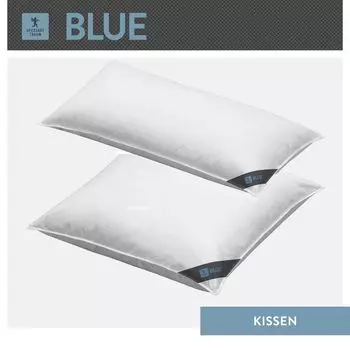 Подушка Spessarttraum Синяя Наполнитель: 100 % перья Чехол: 100 % хлопок Размер 80 х 80 см