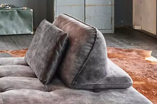 Подушка спинки KAWOLA Бархат разные цвета WIOLO антрацит