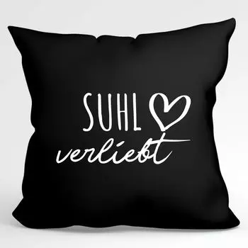 Подушка Suhl in love, подушка, идея подарка, сувенир, наволочка на день рождения, Рождество Hellweg Druckerei