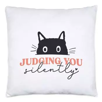 Подушка «Сужу тебя молча», включая наполнитель для котенка-кошки-мамы Hey!Print
