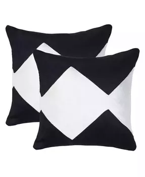 Подушка Tabytha 18 x 18 дюймов (набор из 2 шт.) Safavieh, черный