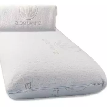 Подушка Toledo Visco 70x36x15 с 2-мя чехлами из пенополиуретана виско алоэ вера aqua-textil