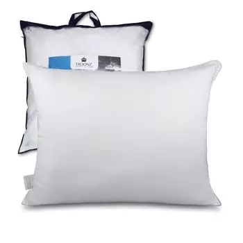 Подушка Troonz Портофино | 60х70см | Боль в шее подушкой | 30-дневная пробная версия сна | Подушки гостиничного качества | подушка для спальни | Подходит для тех, кто спит на спине, на боку и на животе | Ортопедический | электронная сумка для пе...