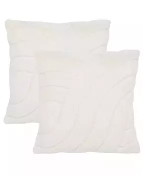 Подушка Verli 20 x 20 дюймов (набор из 2 шт.) Safavieh, слоновая кость/кремовый