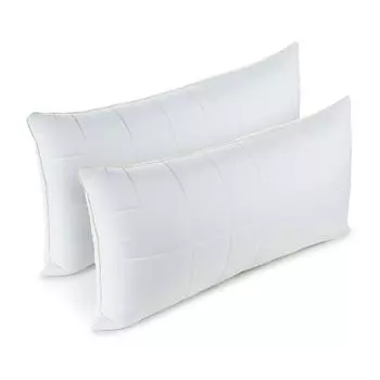 Подушка Vitapur Pillow Base+ 40x80 см, средняя, регулируемая подушка для всех положений сна, стирка при 60 °C, съемный наполнитель, комплект из 2 шт.