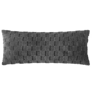 Подушка в клетку Urban Shop, серый