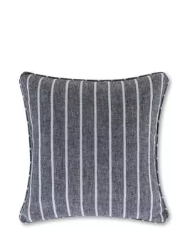 Подушка в полоску из чистого льна 40х40 см Coincasa, белый