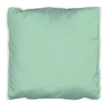 Подушка Wallario Premium, мягкая поверхность, с мотивом пастельно-зеленого цвета, размер: 40 x 40 см, с белой спинкой