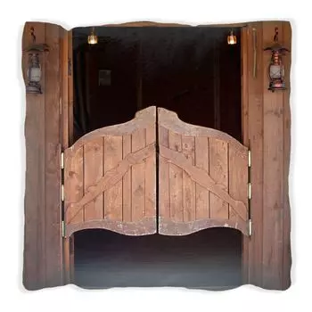 Подушка Wallario Premium, мягкая поверхность, с рисунком двери салона, размер: 60 x 60 см, с белой спинкой