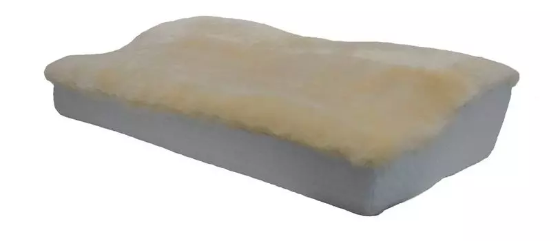 Подушка волна боковая и спинка с чехлом из медицинской овчины 62х35см med Reissner Lammfelle