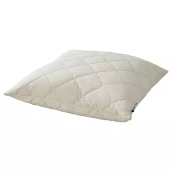 Подушка высокая, шерсть, 80х80 см ,бежевый, RDHUSVIN IKEA