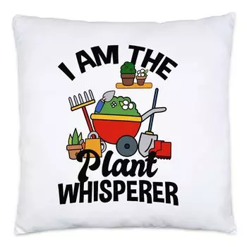 Подушка «Я — заклинатель растений» с наполнителем. Растения для хобби-садовника. Садовые цветы. Идея подарка. Любители растений Hey!Print