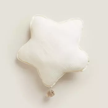 Подушка Zara Home Muslin Star, ванильный