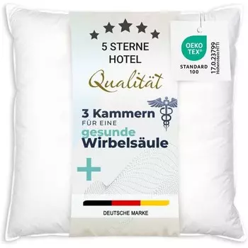 Подушка Zollner 00000100, 80x10x80 см, белый