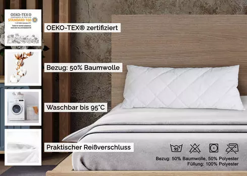 Подушка Zollner, белый