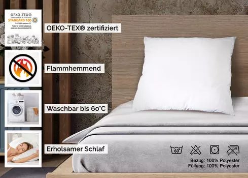 Подушка Zollner, белый