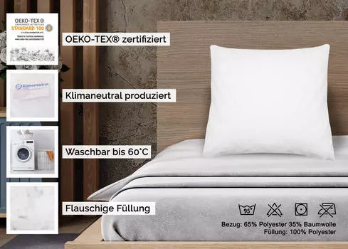 Подушка Zollner, белый