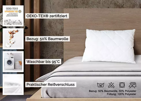 Подушка Zollner, белый