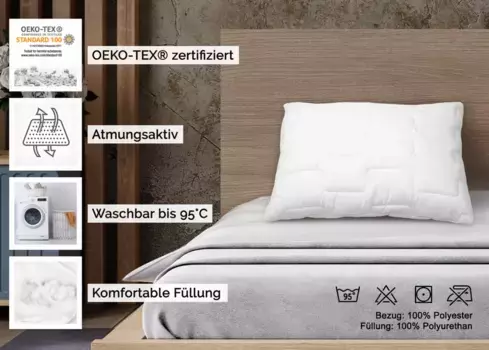 Подушка Zollner, белый