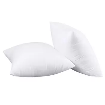Подушки CANDeal, 2 шт., 100% хлопок, ПП, 40х40 см, белые