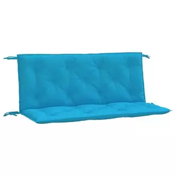 Подушки для садовой скамейки vidaXL, 2 шт., светло-голубые, 120x50x7 см, ткань Оксфорд, синий