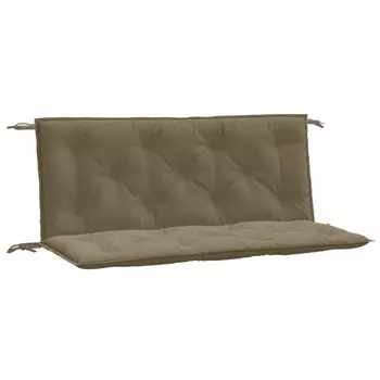 Подушки для садовой скамейки vidaXL 2 шт., ткань Melange Taupe 120x50x7 см., серо-коричневый