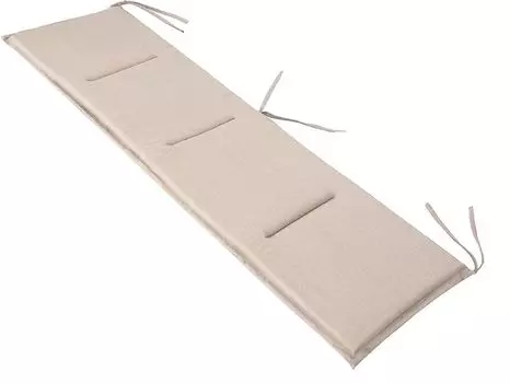 Подушки для сидений, напольные подушки, декоративные подушки, подушки, подушки, подушки для шезлонга, садовые подушки, подушки для скамейки, подушки для дома, 144 х 46 см, бежевые Hobbygarden