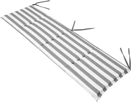 Подушки для сидения, напольные подушки, декоративные подушки, подушки, подушки, шезлонги, садовые подушки, скамейки, подушки для дома, 114 х 46 см, ясень с белыми полосками Hobbygarden