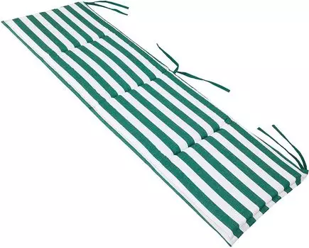 Подушки для сидения, напольные подушки, декоративные подушки, подушки, подушки, подушки для шезлонга, садовые подушки, подушки для скамейки, подушки для дома, 176 х 46 см, зеленые с полосками Hobbygarden