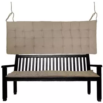 Подушки для скамейки, подушка для скамейки, подушка для сиденья скамейки, подушка для сиденья скамейки, кремово-белая, 150x40x4 см Cleanlevel EST 2016