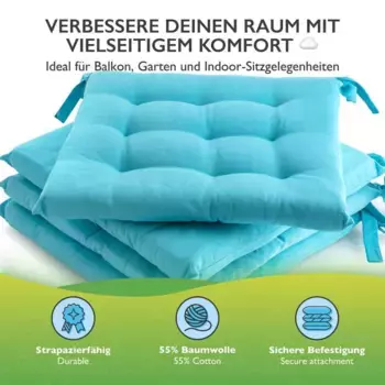 Подушки для стула Etrea Himmlische Qualitt, бирюзовый