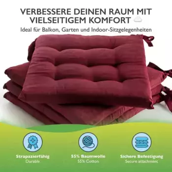 Подушки для стула Etrea Himmlische Qualitt, бордовый