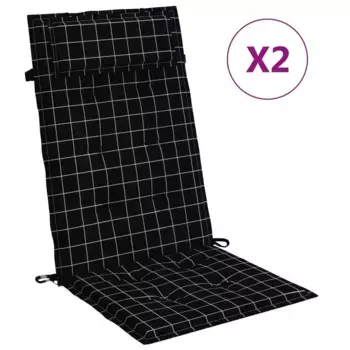 Подушки для стула Vidaxl, черный