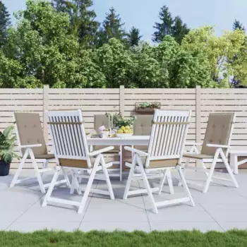 Подушки для стула Vidaxl, серо-коричневый