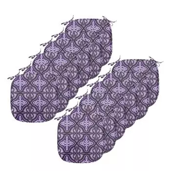 Подушки на обеденный стул ABAKUHAUS Celtic, Celtic Knot Art, декоративная водонепроницаемая подушка с ремнями для кухонных сидений, 40 см x 40 см — упаковка из 12 шт., фиолетовый фиолетовый