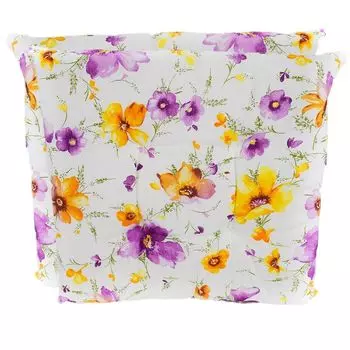 Подушки на стул 40 х 40 см с цветочным узором, стеганые в 4 точках, 2 шт. в упаковке Marabella