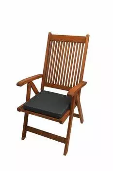 Подушки на стул, 6 шт., 40x40x4см, бежевые | Садовые подушки на мебели из ратана | Подушка сиденья | подушка сиденья с высокой спинкой | подушка для уличного стула Setgarden, серый