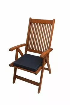 Подушки на стул, набор из 4 шт., 40x40x4см, фиолетовый | Подушка сиденья | садовые подушки на мебель из ратана | подушка сиденья с высокой спинкой | подушка для уличного стула Setgarden, темно-синий