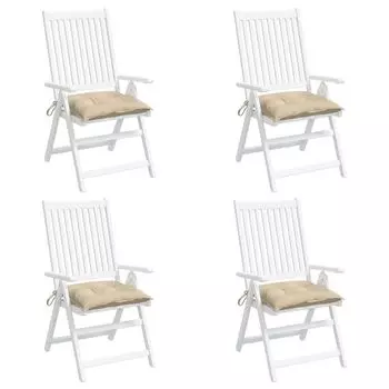 Подушки-паллеты Ankonbej 4 шт. Бежевый 50х50х7 см. Ткань Оксфорд.