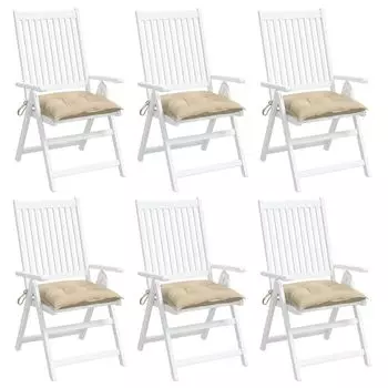 Подушки-паллеты Ankonbej 6 шт. Бежевый 50х50х7 см. Ткань Оксфорд.