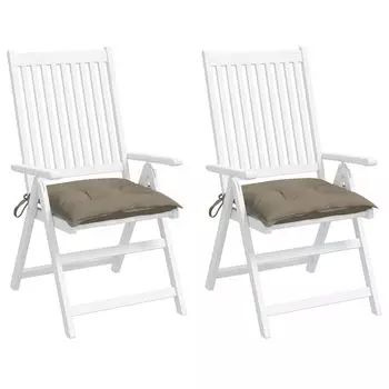 Подушки-поддоны Ankonbej 2 шт. Taupe 50x50x7 см. Ткань Оксфорд., серо-коричневый