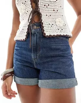 Подвернутые шорты в стиле 80-х годов в синем цвете Levi's