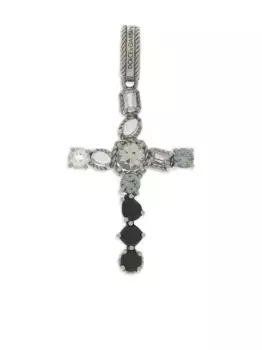 Подвеска Anna из белого золота с топазом и шпинелью DOLCE & GABBANA, серебяный