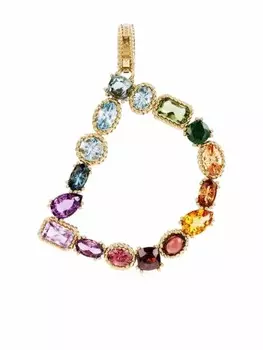 Подвеска D из желтого золота с драгоценными камнями Dolce & Gabbana, золотой