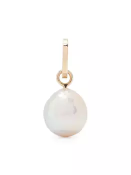 Подвеска из желтого золота с жемчужной подвеской Adina Reyter, нейтральный