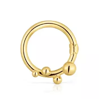 Подвеска-кольцо Tous Large Details Hold, позолоченное серебро